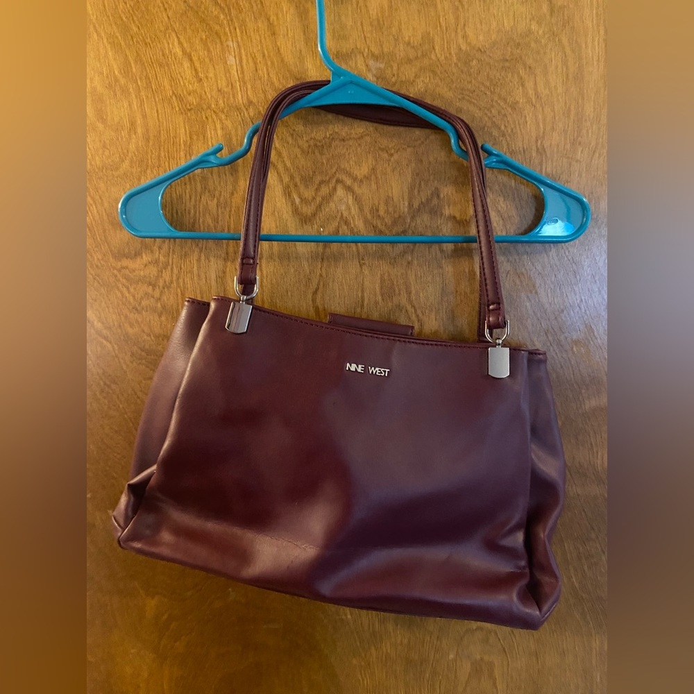 Nine West Brown Leather Shoulder Bag